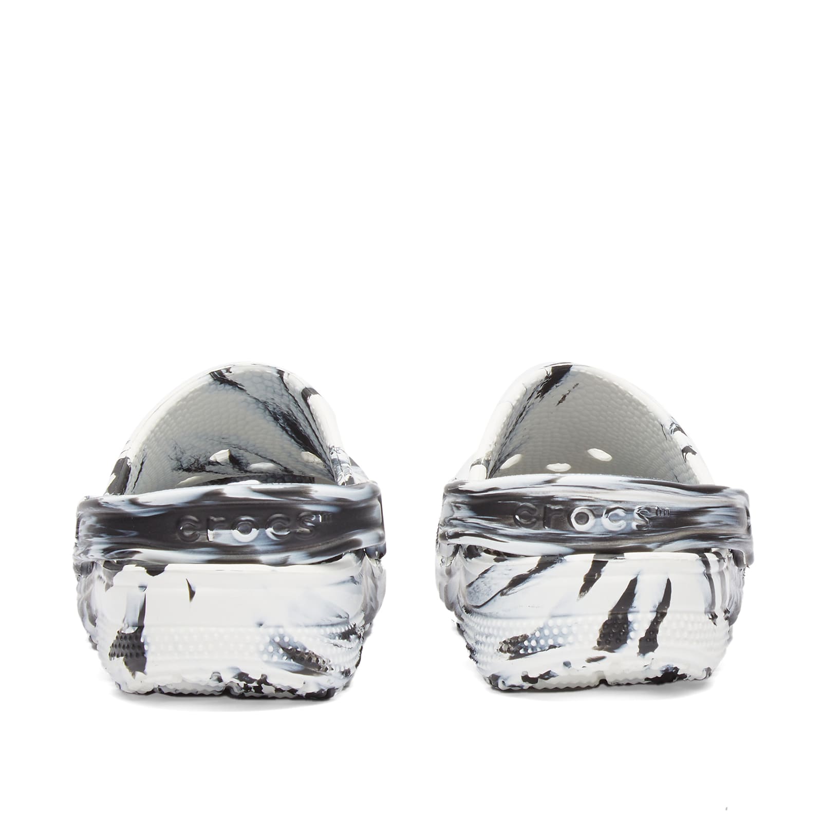 Classic Marbled Clog in White/Black