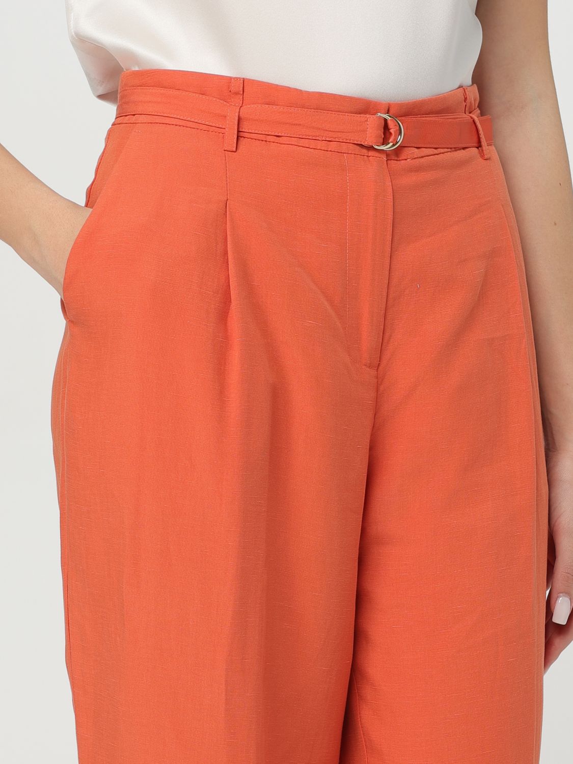 Pants LIU JO Woman color Brick Red
