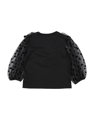 Kid Girl Top Black Size 12 Cotton, Silk