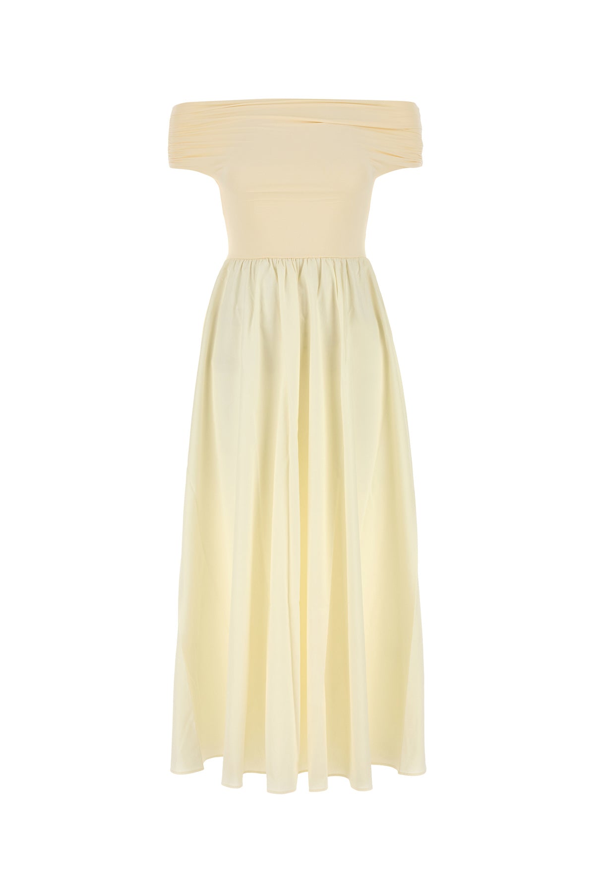 AMOTEA Cream stretch nylon and cotton Dora dre
