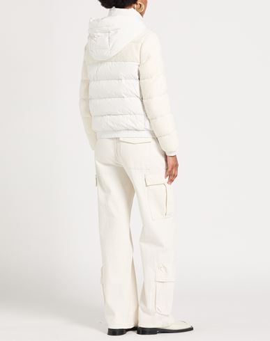 Woman Puffer Cream Size 10 Virgin Wool, Polyamide, Viscose, Cashmere