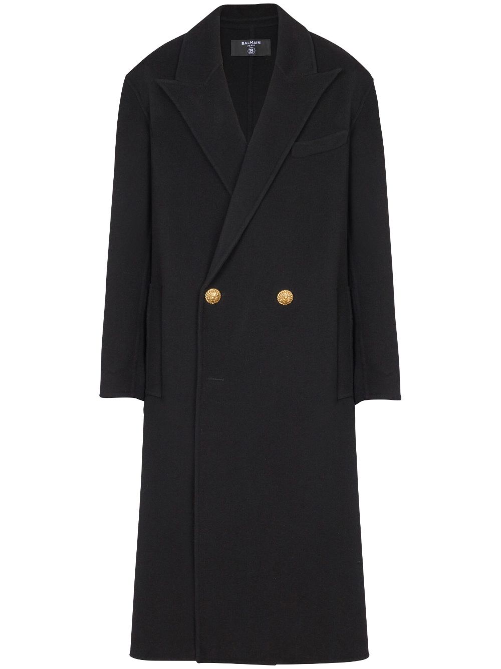 Double-breasted coat - Black