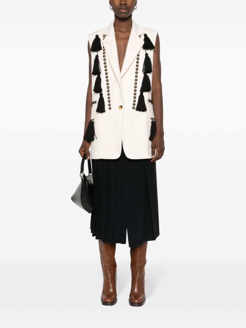 - Studded Wool Vest