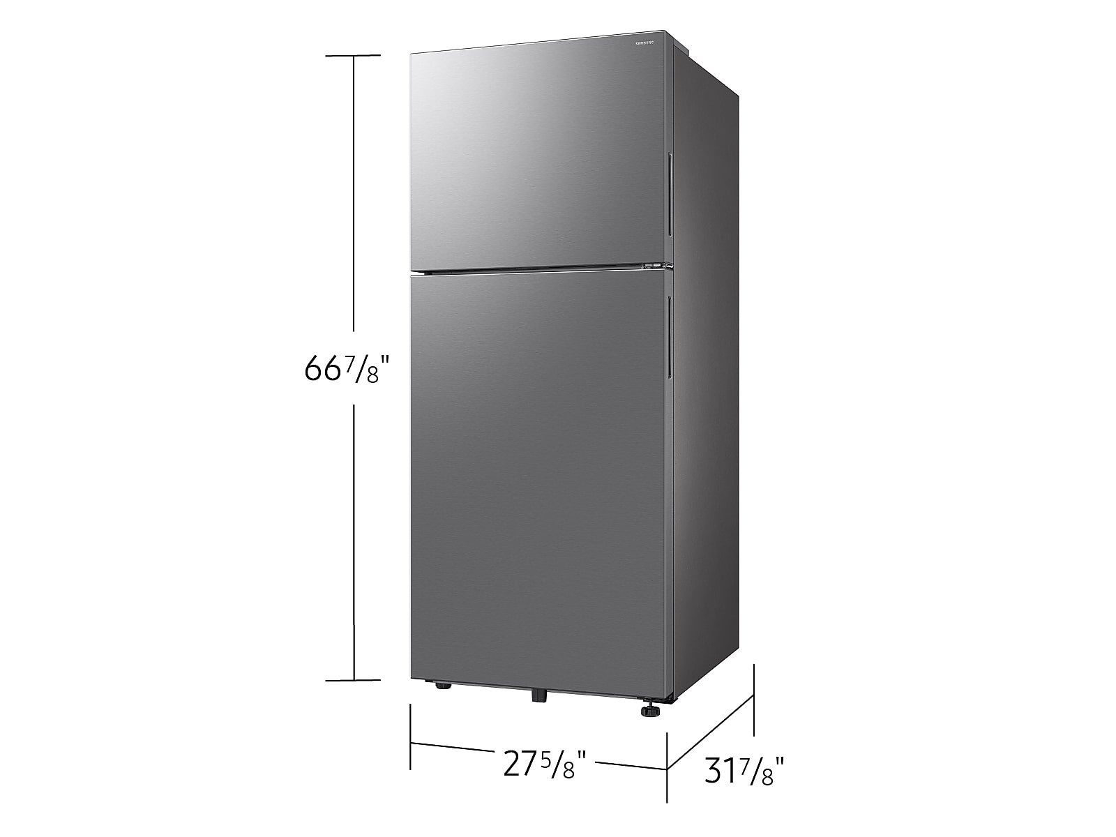 18 cu. ft. Top Freezer Refrigerator with All-Around Cooling in Stainless Steel(RT70F18LRSRAA)