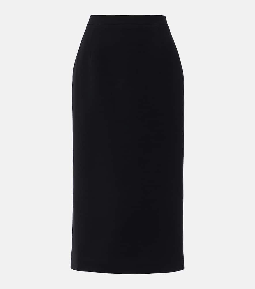 Wool midi skirt