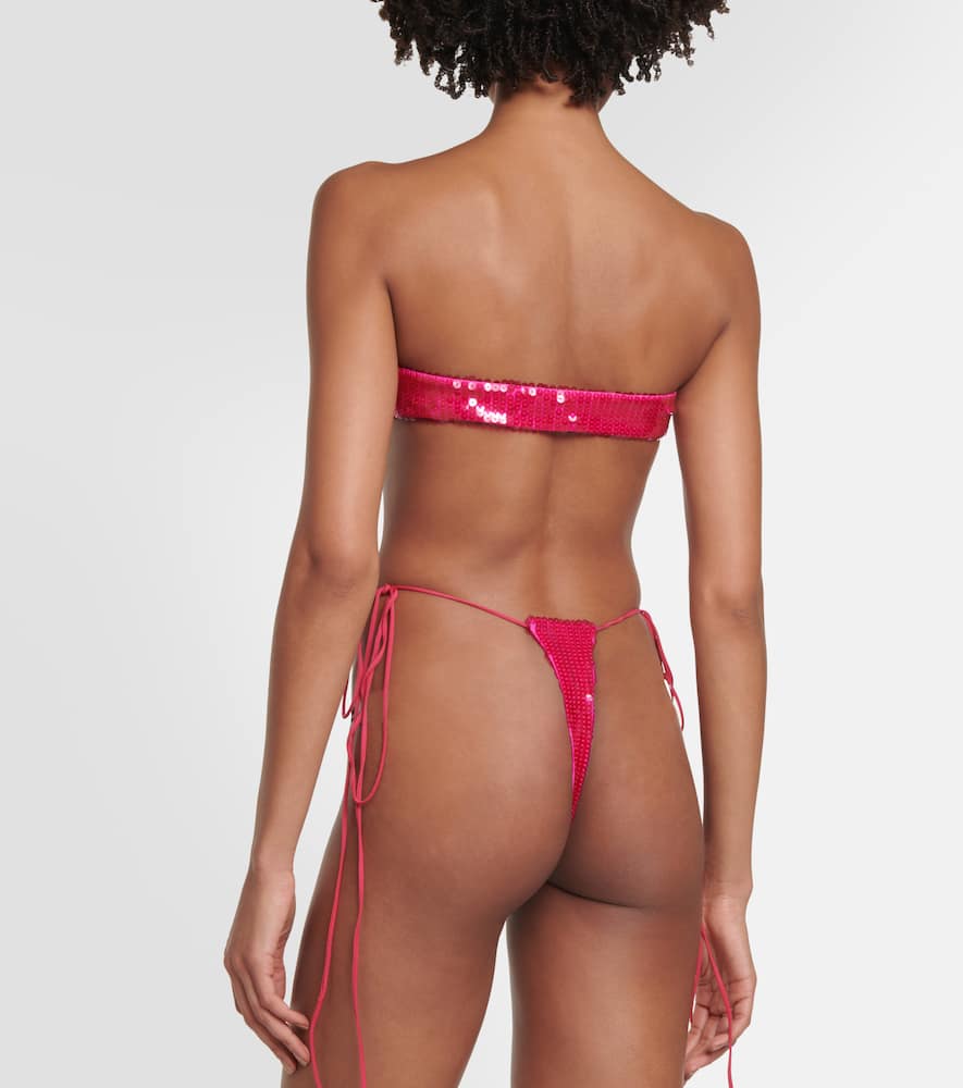 Sequined side-tie panties
