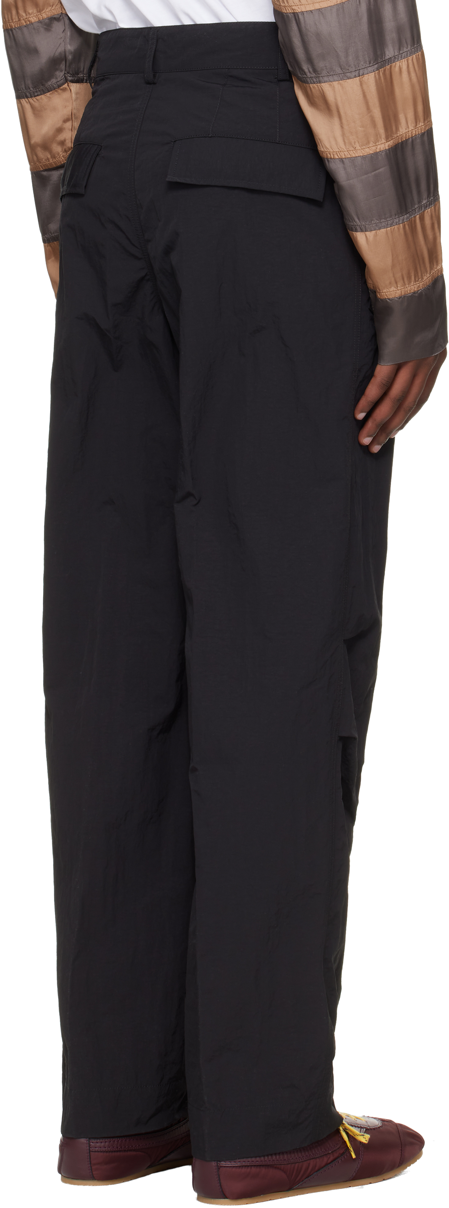 Black Taffeta Trousers
