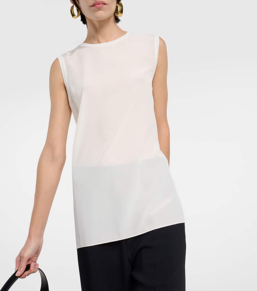 Silk crêpe top