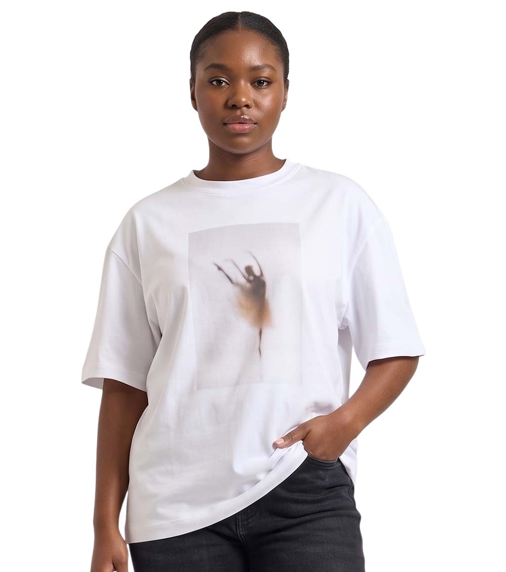 White Graphic Crew Neck T-Shirt