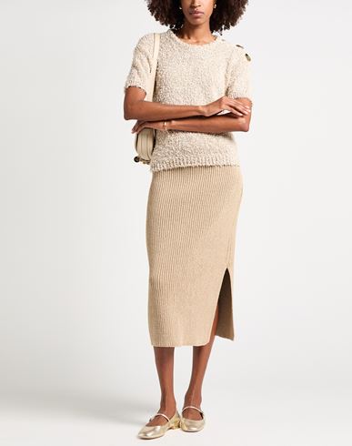 Woman Sweater Beige Size M Cotton, Polyester, Polyamide