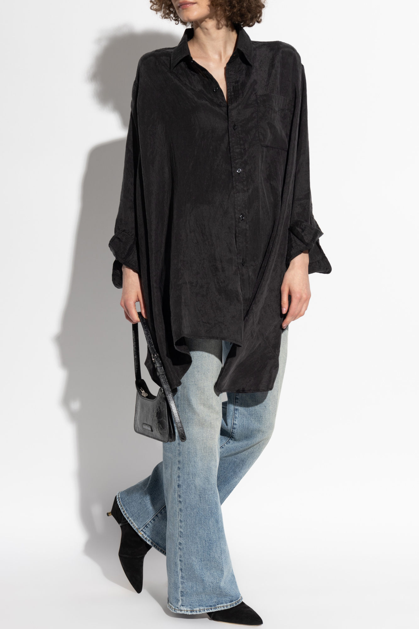 Loose-fit Shirt, Women's, Black