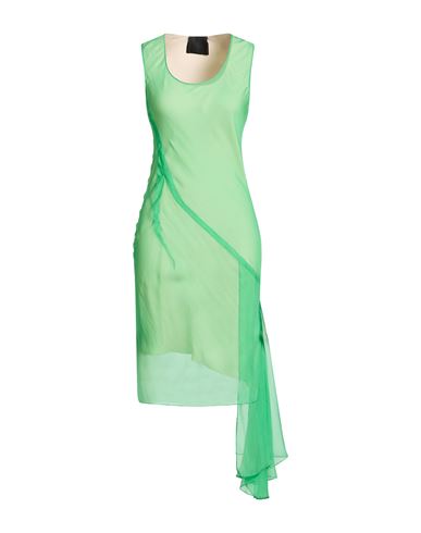 Woman Midi dress Green Size 4 Silk