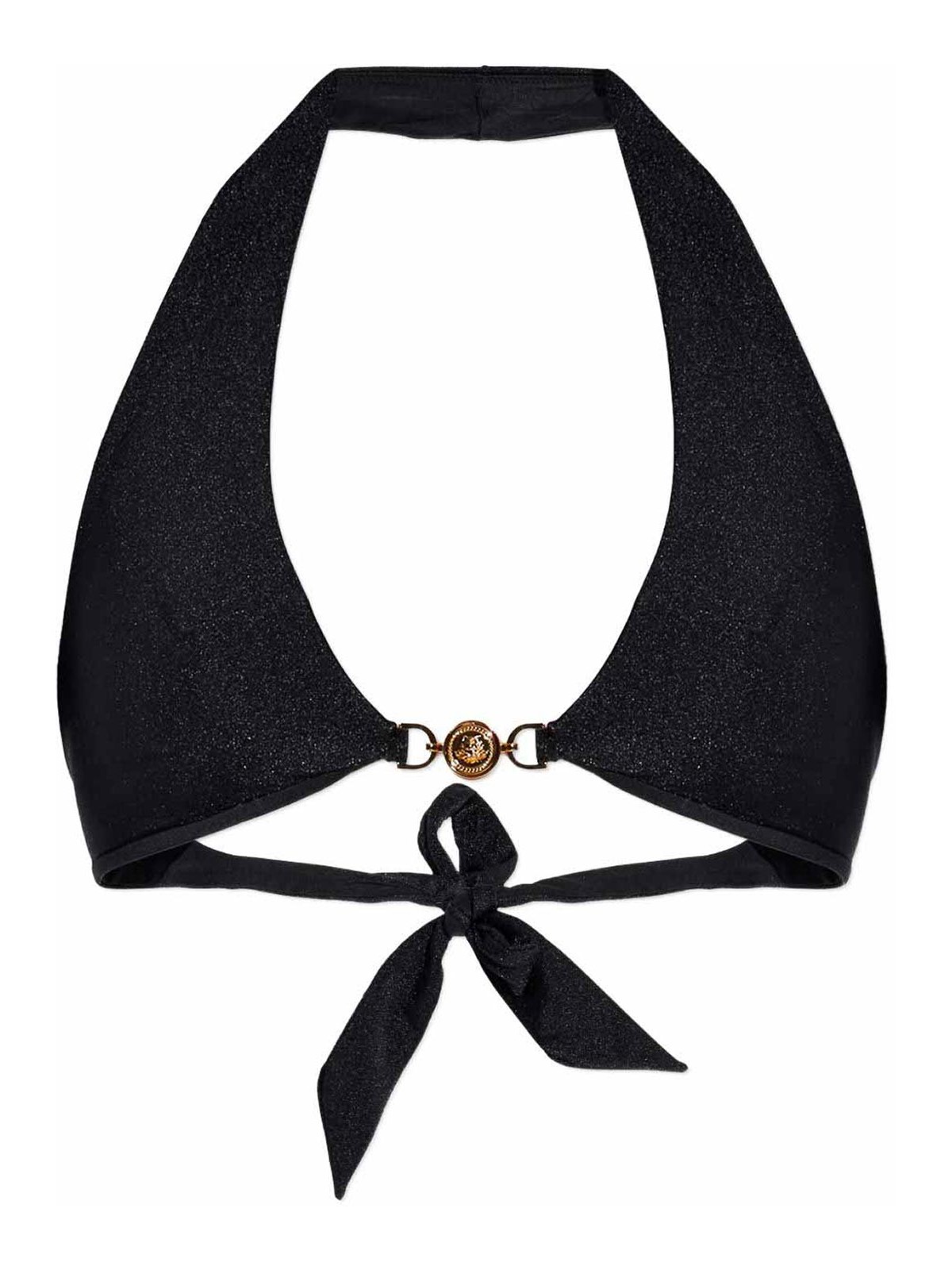 Versace - triangle swim top halter neck lycra medallion