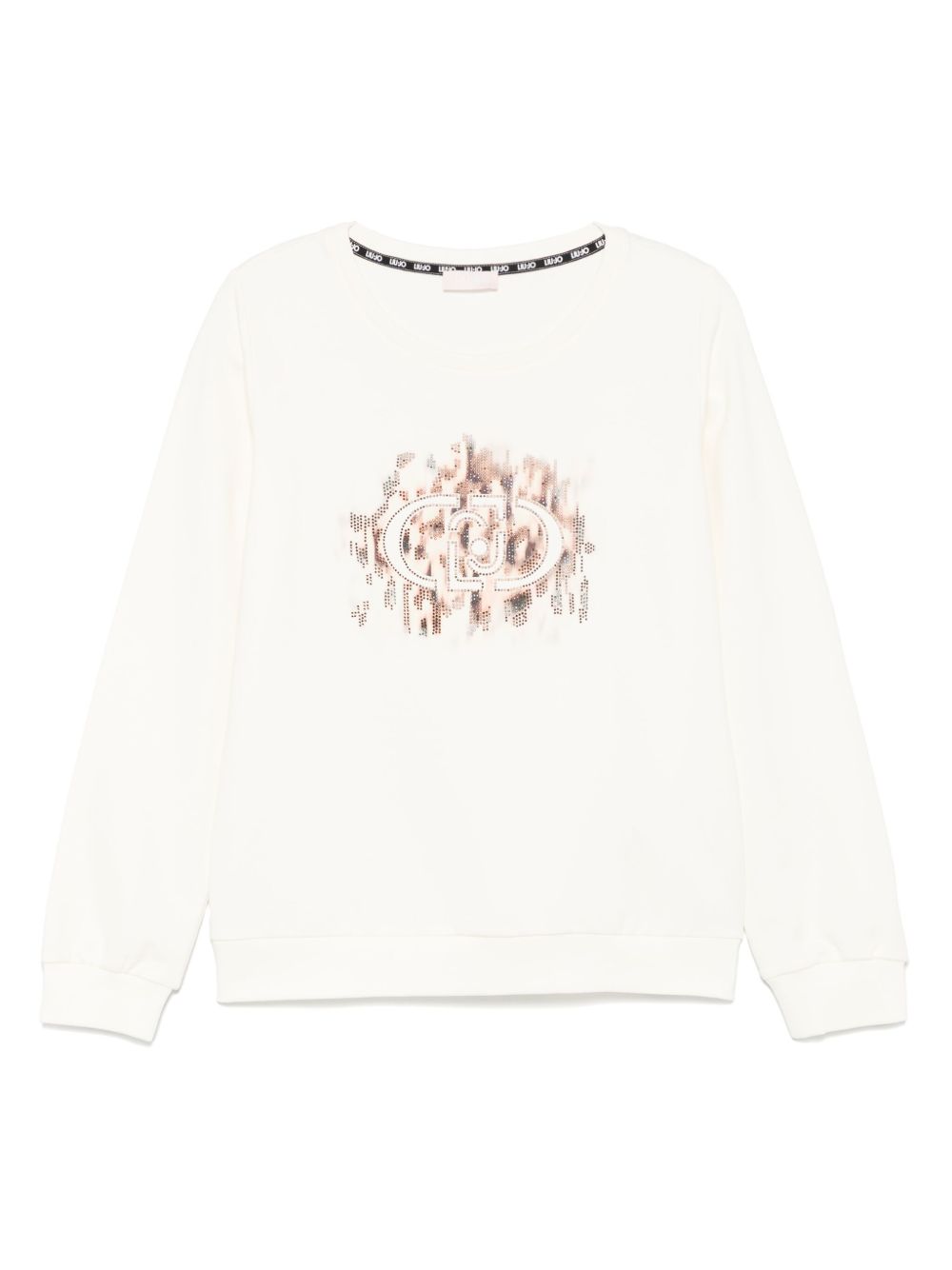 LIU JO crystal-embellished sweatshirt - Blue