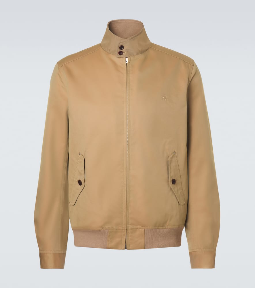 Cotton-blend blouson jacket