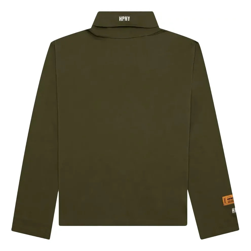 SS23 Logo Patch Rollneck Long-Sleeve T-Shirt 'Dark Olive'