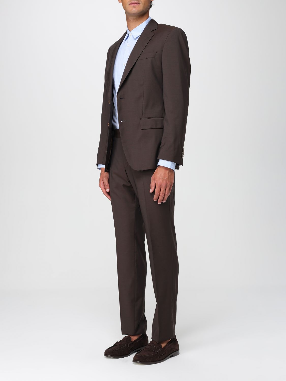 Suit BOSS Men color Brown