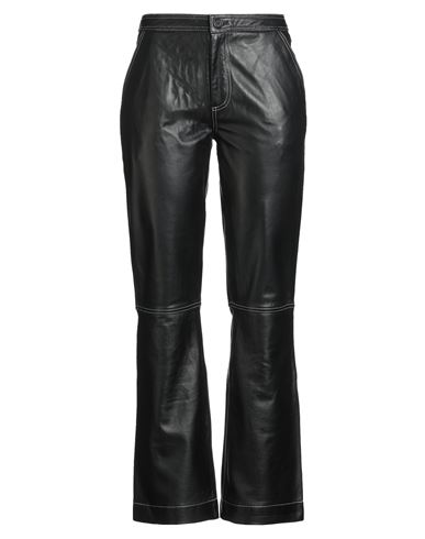 Woman Pants Black Size 10 Lambskin
