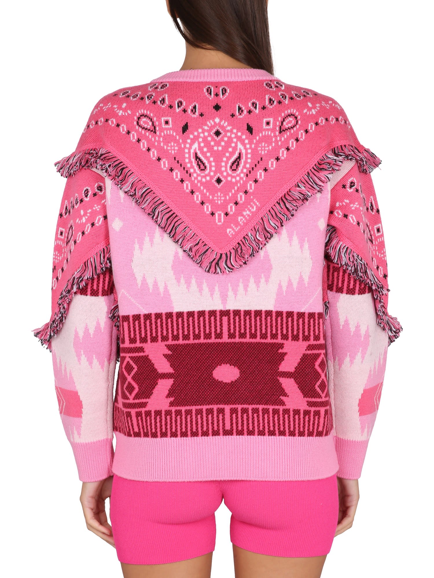 Sweat-shirts Jacquard Sweater With Icon Patches