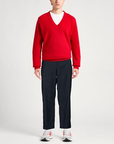 Man Pants Midnight blue Size 34 Polyester, Virgin Wool, Elastane