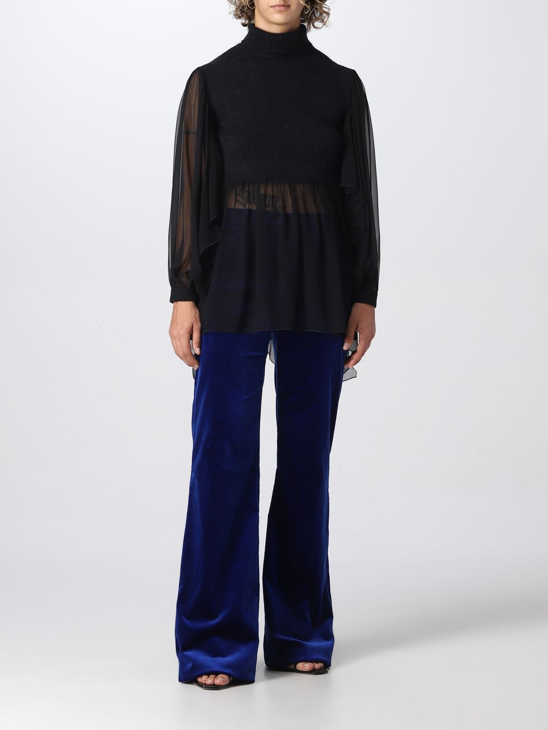 Top Woman color Black