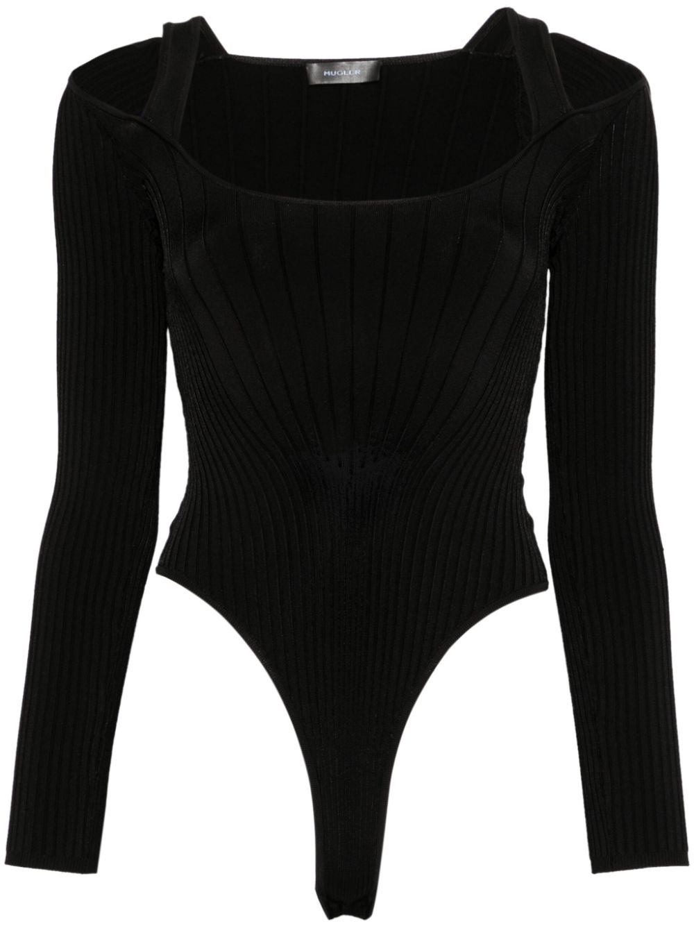 Sculpting knit bodysuit - Black