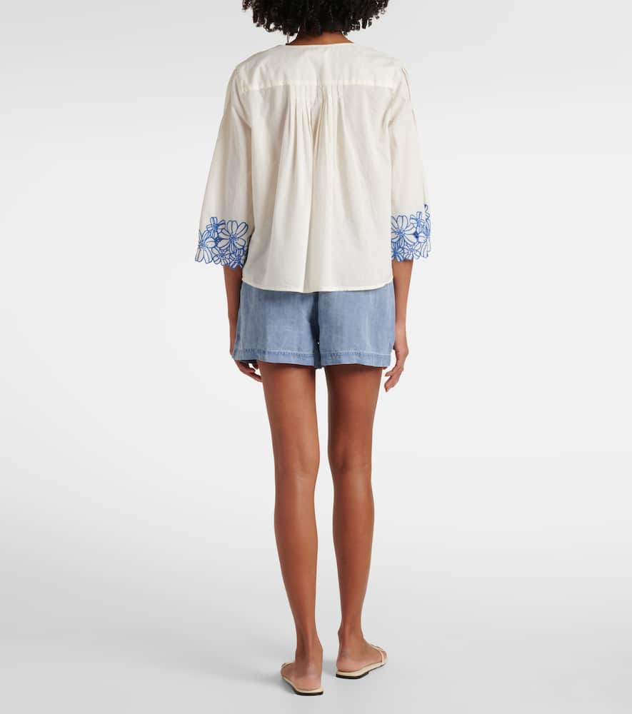 Blake embroidered cotton blouse