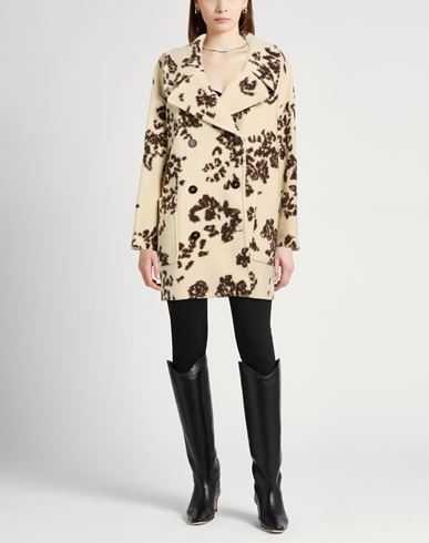 Chocolat Woman Coat Cream Size 0 Wool, Polyester