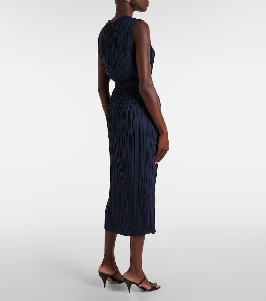 Pleated midi skirt