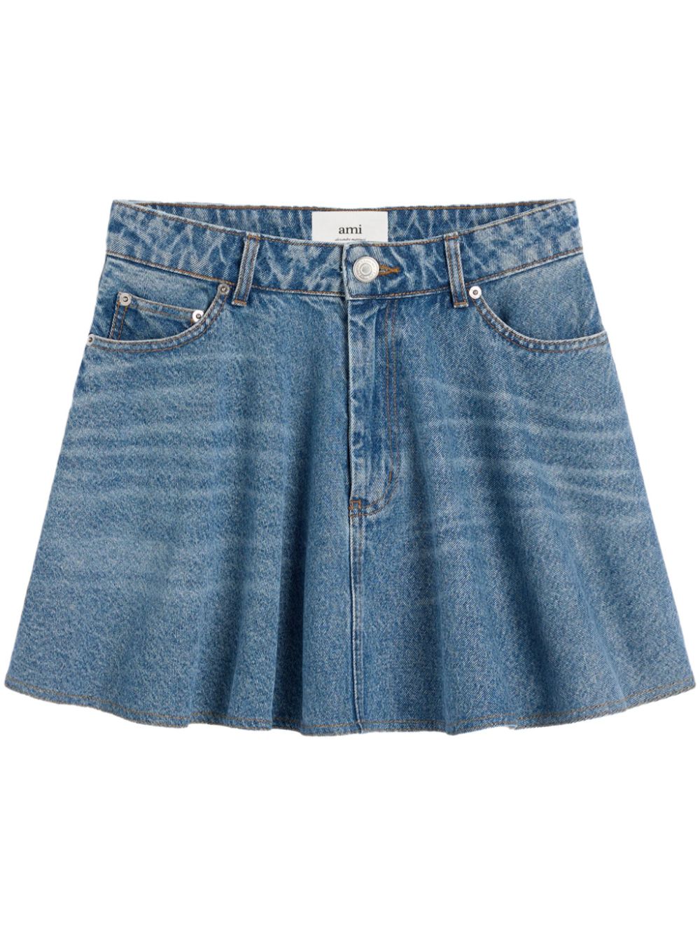 Flared miniskirt - Blue