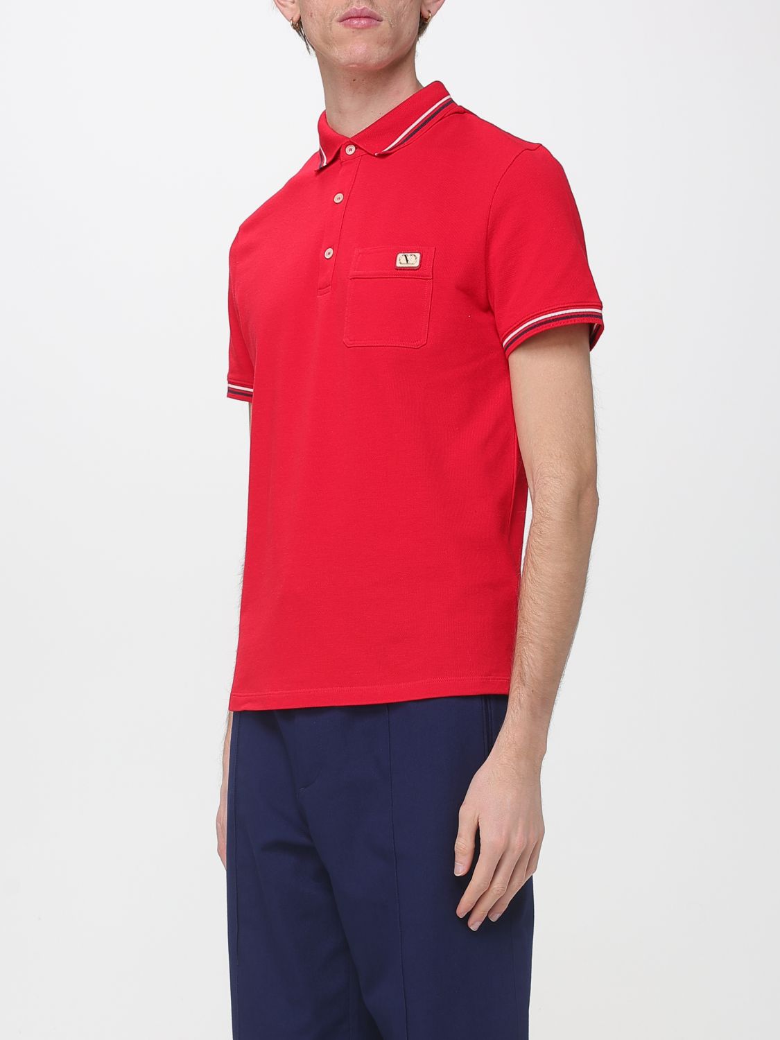 Polo Shirt Men color Red