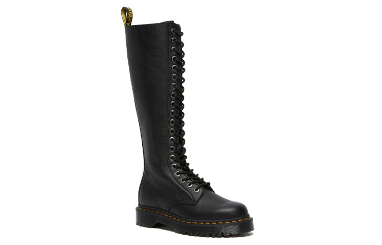 (WMNS) 1B60 Bex Pisa Leather Knee High Boots 'Black Pisa'