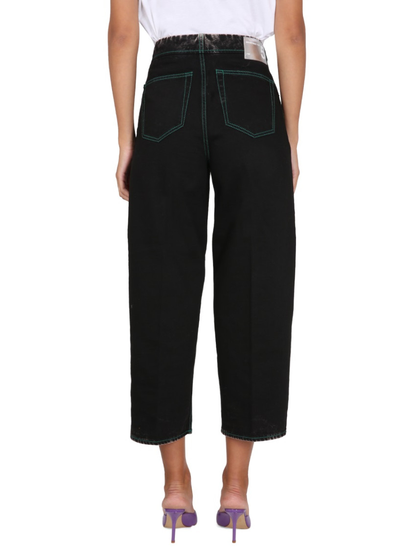 Black Straight High Rise Jeans