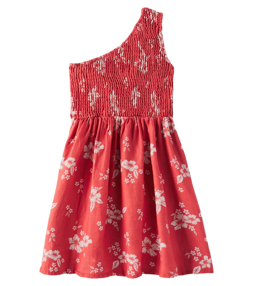 Nauplia floral linen dress
