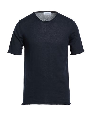 Man Sweater Midnight blue Size 40 Cotton