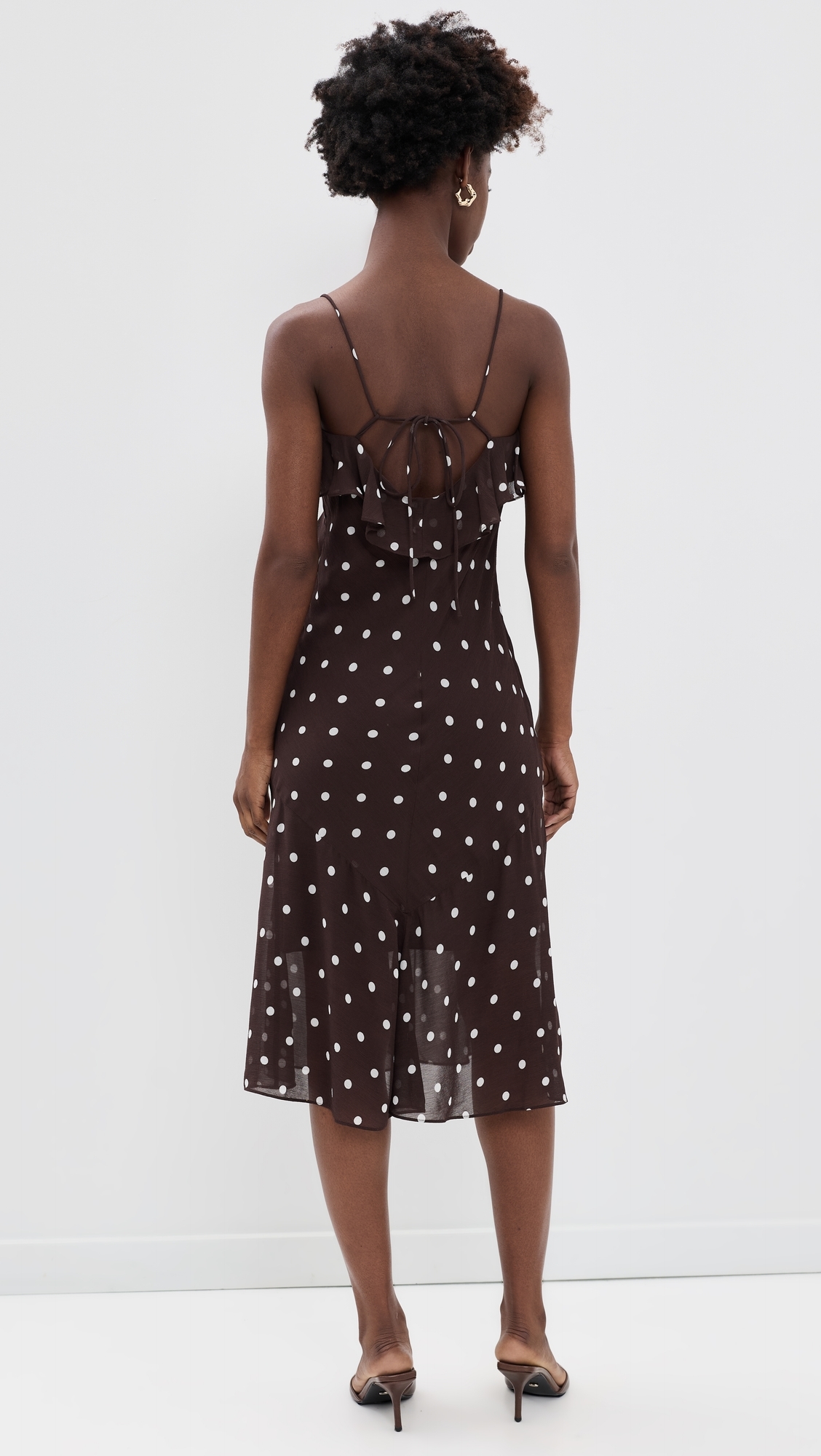 Allis Dress Coffee Bean Dots