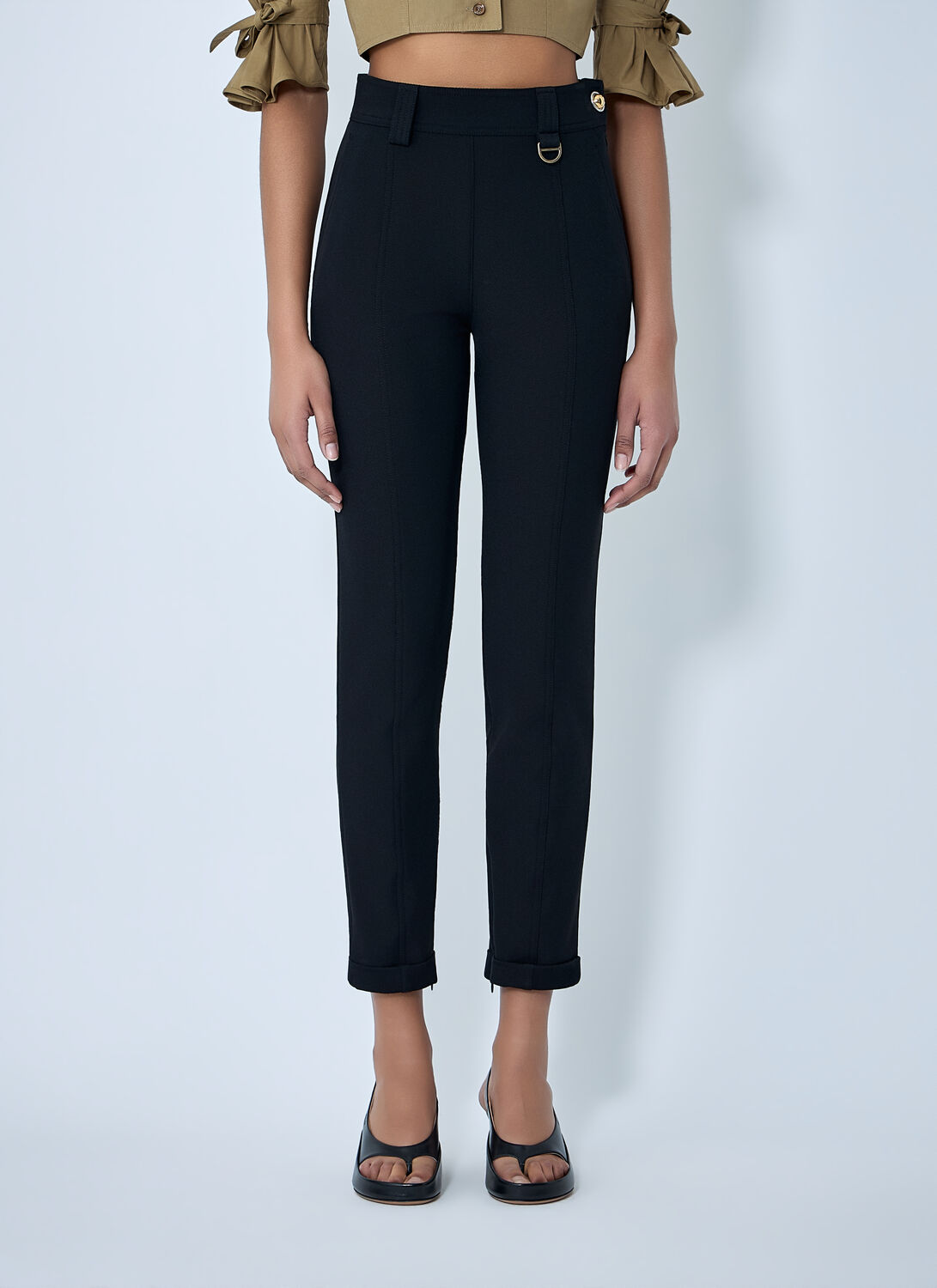Fitted Pants - Woman Pants Black Fr