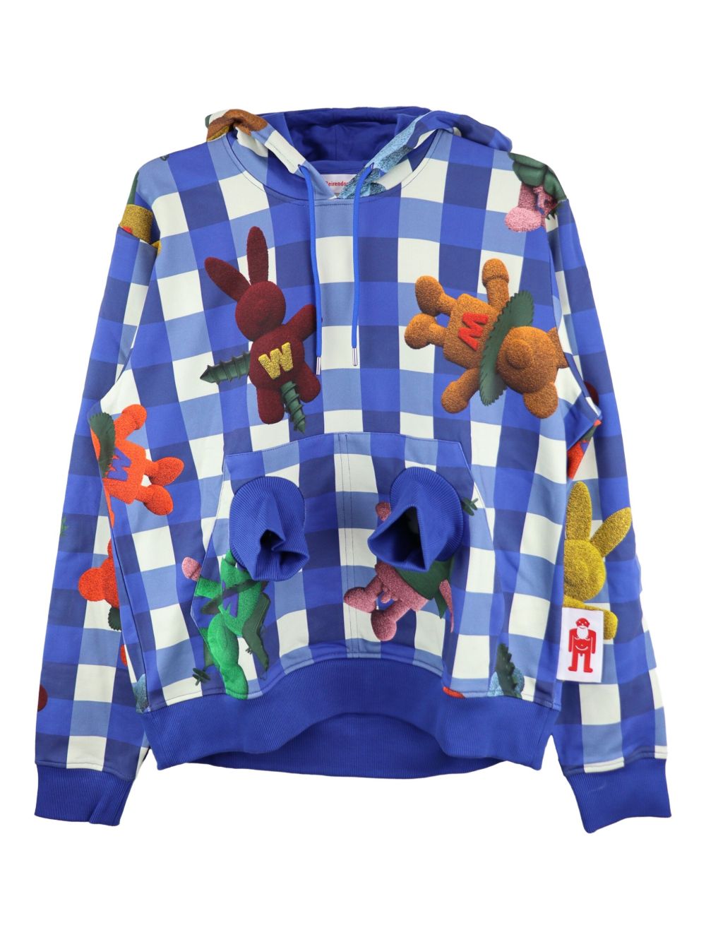 Walter Van Beirendonck printed hoodie - Blue