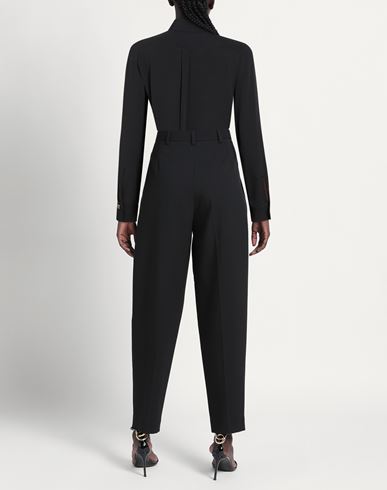 Woman Shirt Black Size 8 Acetate, Silk