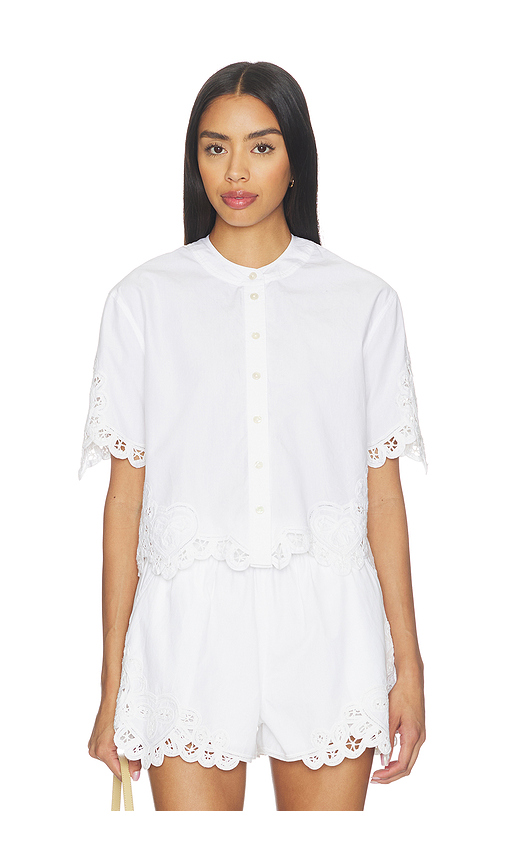 Veronica Beard Aleck Shirt in White. 8. Also