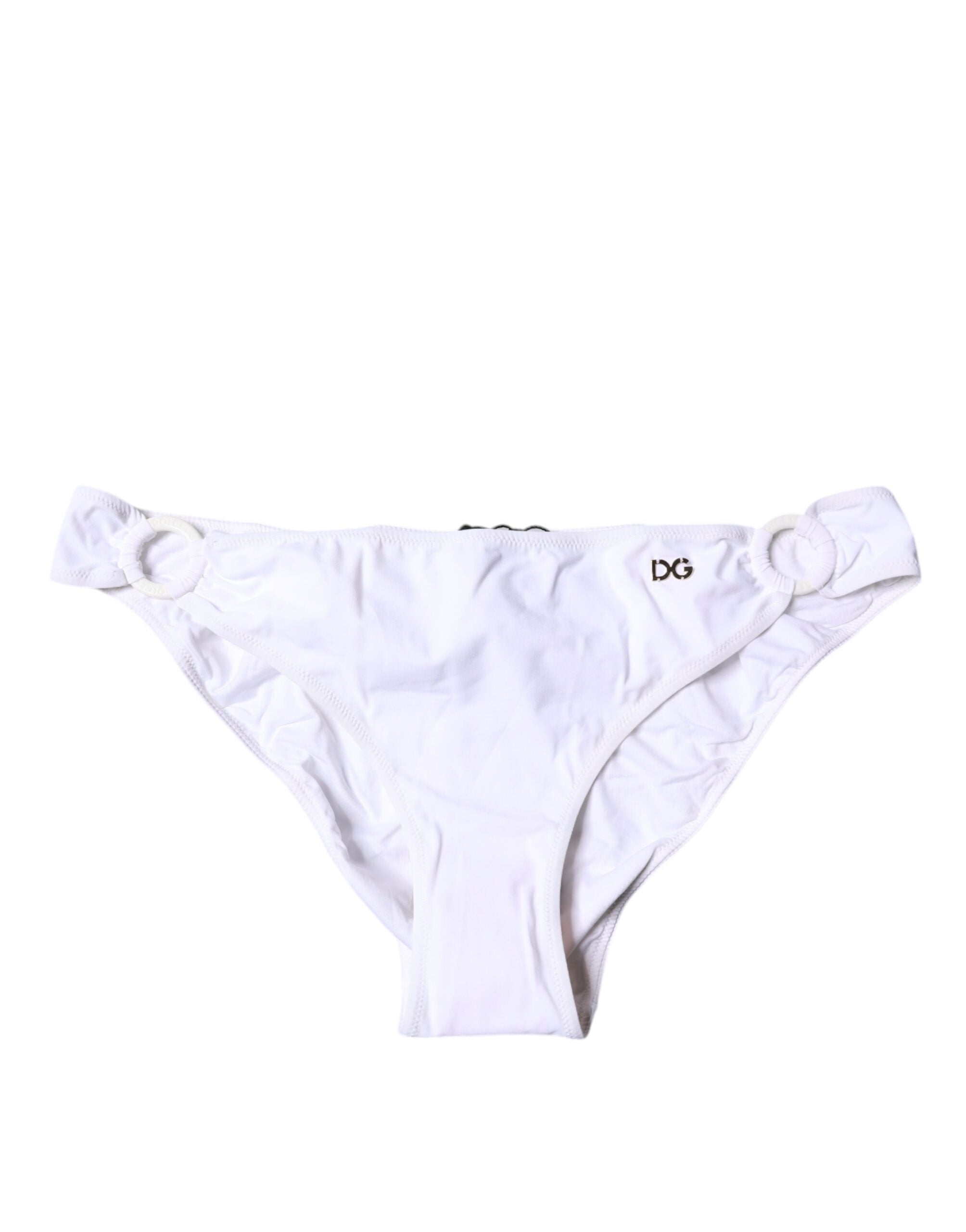 Nylon Bikini Bottom — White