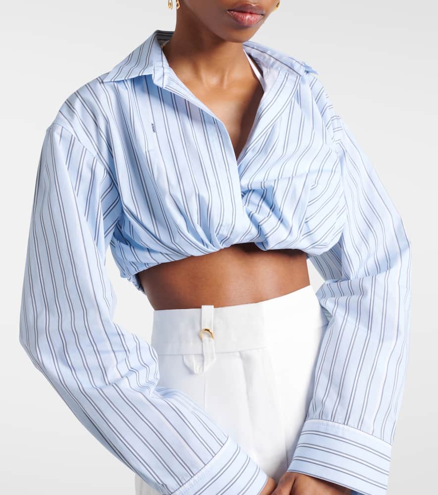 La Chemise Bahia Courte striped cotton top