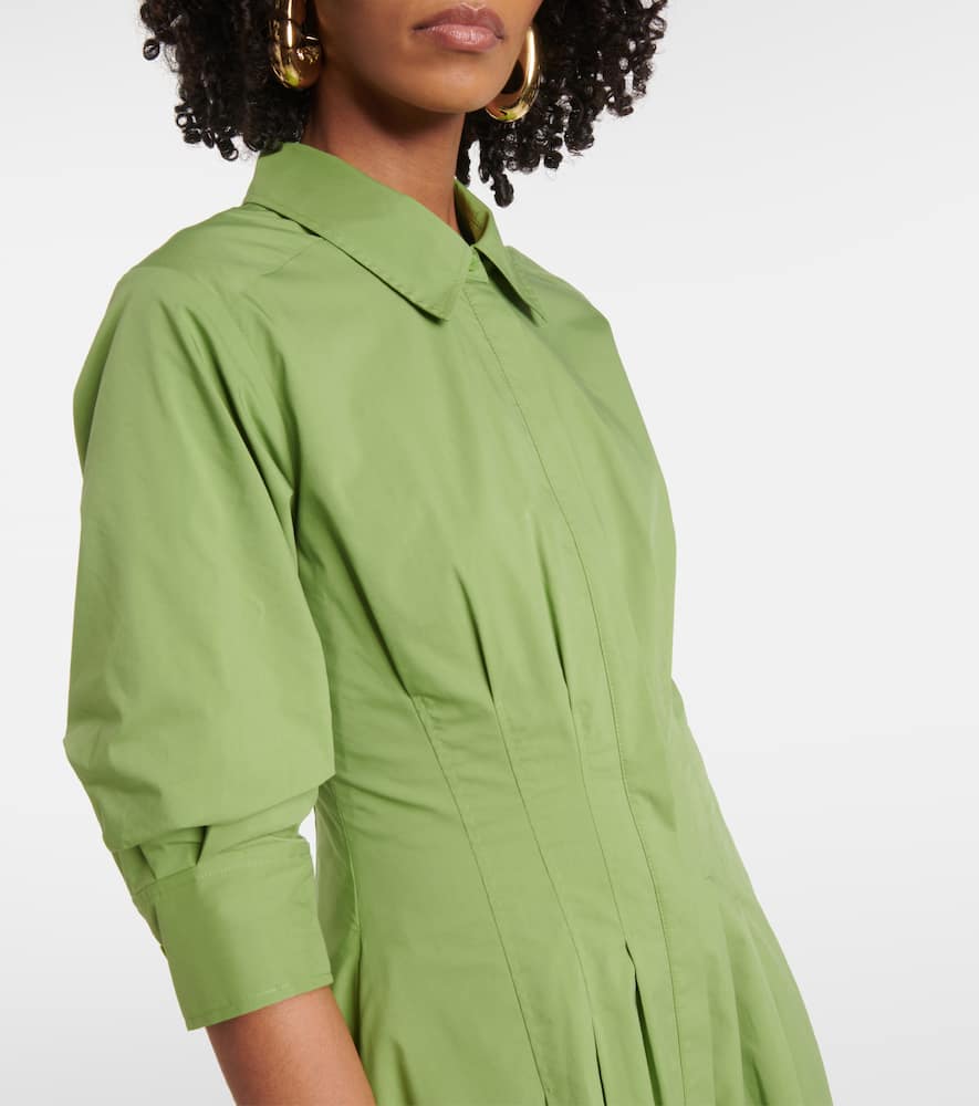 Jazz cotton-blend poplin midi dress