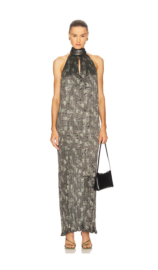 Sabina Musayev MAXIKLEID LONDON in Olive. Größe XS. Also in L, M