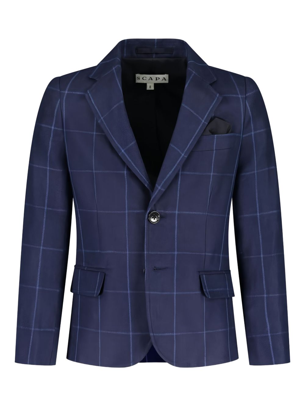 Checked blazer - Blue