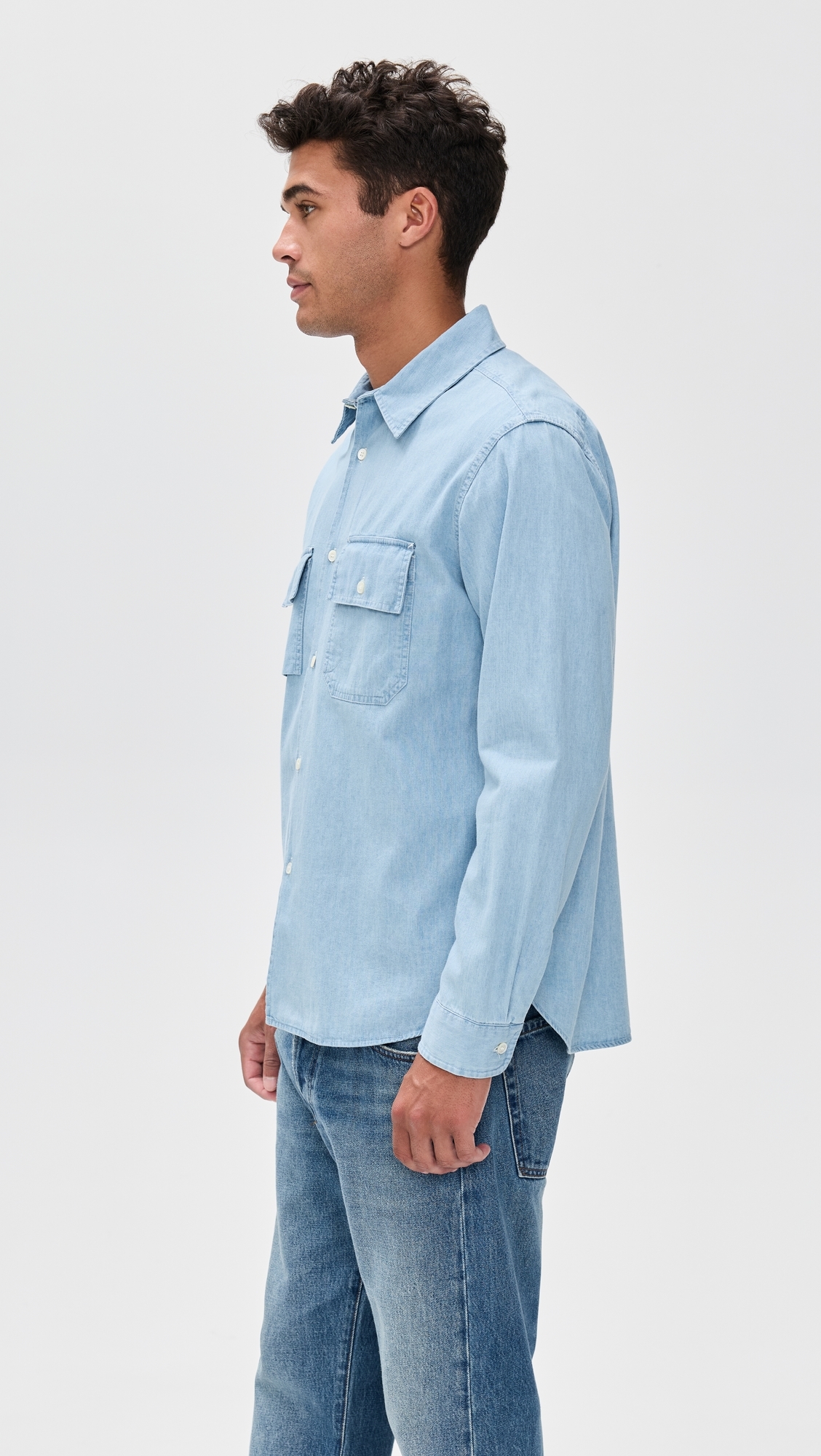 Pacific Denim Shirt Light Wash Indigo