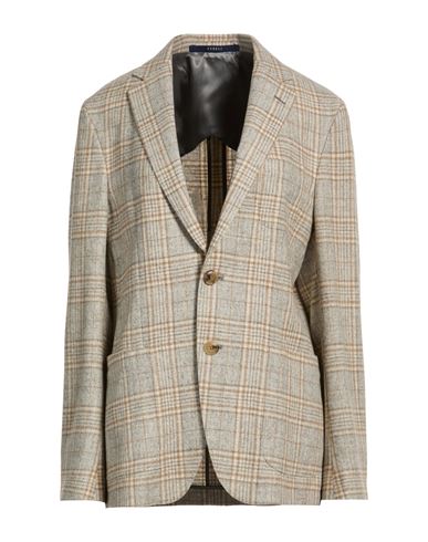 Woman Blazer Beige Size 12 Alpaca wool, Wool, Nylon