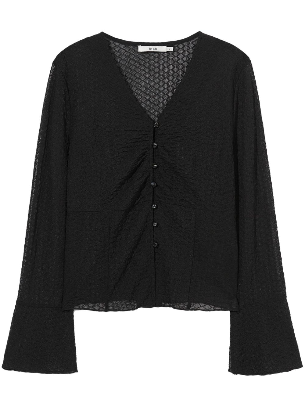 Open-knit cardigan - Black