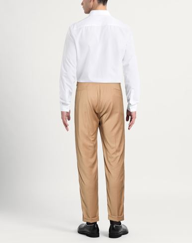 Man Pants Sand Size 40 Virgin Wool, Elastane