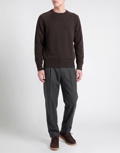 Man Sweater Dark brown Size L Merino Wool